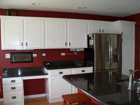 burshingputty_kitchen2 high gloss paint on building