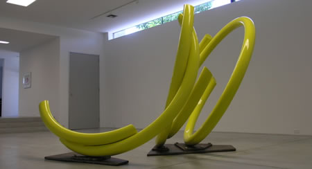 "Alee" 2008, featuring Fine Paints of Europe's Van Gogh Yellow paint high gloss paint on building