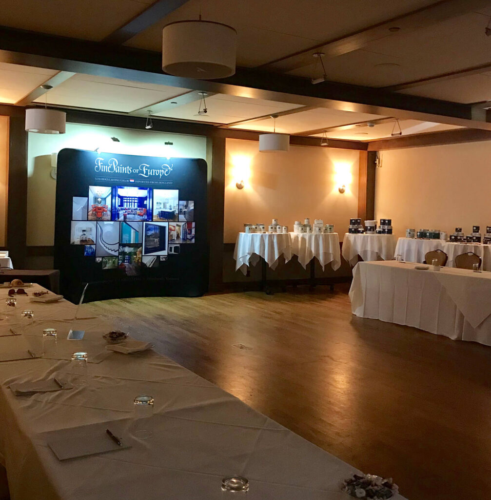 room_brigh Fine Paints of Europe annual meeting